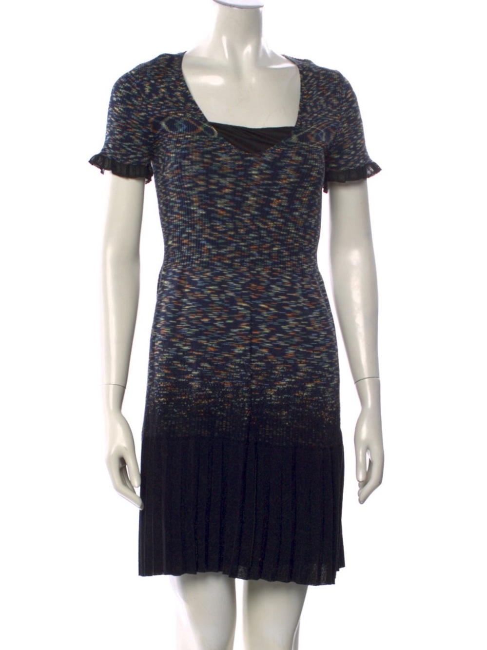 Missoni Knit Pleated Hem Dress